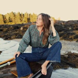 Doen Jane Promenade Plaid Blouse